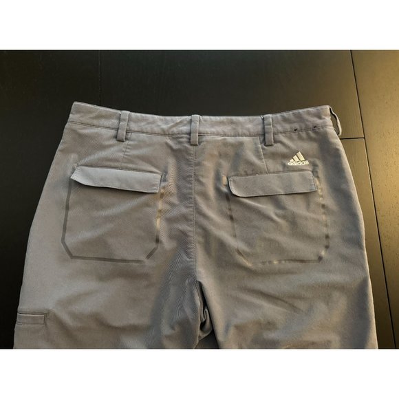 Adidas Golf Pants Mens‎ 34x34 (Actual 33") Gray Lightweight Performance Athletic - Picture 3 of 10